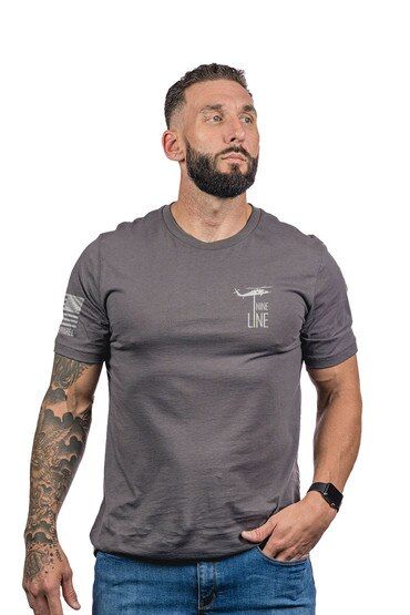 Nine Line ReRead Not ReWritten Short Sleeve T-Shirt in Heather Grey